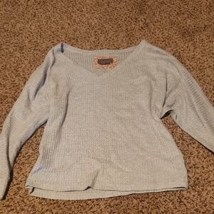 Anthropologie Blue Knit Sweater